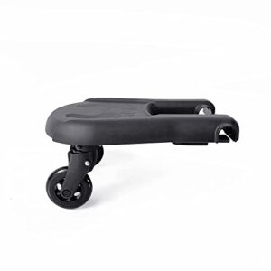 mompush ultimate2 rider board, smooth wheel ride-on stroller board, non-skid surface, holds up to 50 pounds