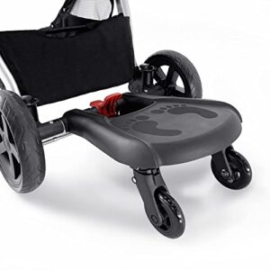 Mompush Ultimate2 Rider Board, Smooth Wheel Ride-On Stroller Board, Non-Skid Surface, Holds up to 50 Pounds