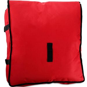 DEAYOU Large Pizza Bag, Insulated Pizza and Food Delivery Bag, Professional Thermal Pizza Warmer Bag, Hot Pizza Carriers for Transport, Moisture Free, Heavy Duty, 22" x 22" x 8", Red