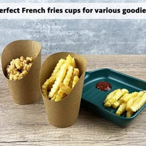 CAMKYDE 50 Pcs French Fries Holder, 12oz Disposable Paper French Fry Cups Charcuterie Cups for all Occasions (12oz)