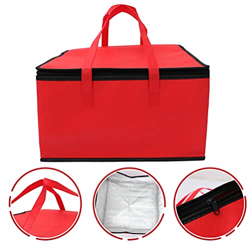 Cabilock Insulated Food Delivery Bag Hot and Cold Thermal Commercial Catering Bag Grocery Delivery Bag for Catering, Restaurants, Delivery Drivers and More