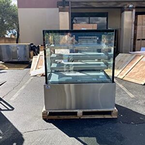 Refrigerated Bakery Display Cooler Cuboid Glass Refrigerator Showcase for Pastry Deli Upright 48" Wide Auto Defrost -Commercial NSF UL ETL RT-4F