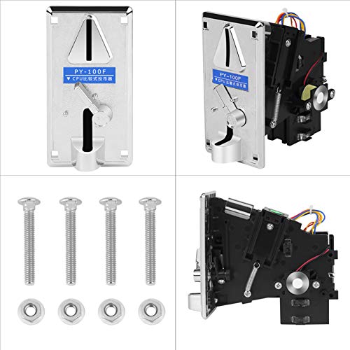 HURRISE Coin Operated Timer Controller Board, Convenient Durable Coin Acceptor Arcade Game Parts Coin Selector for Arcade Game Mechanism Vending Machine