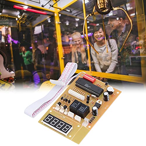 Control Timer Controller Board 4 Digits Coin Operated Timer for Coin Acceptor Selector, Pump Water, Washing Machine, Vending Machine(4-Position Control Board)