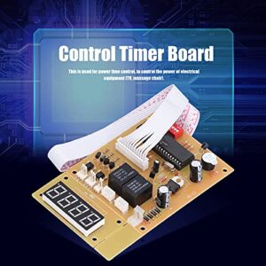 Control Timer Controller Board 4 Digits Coin Operated Timer for Coin Acceptor Selector, Pump Water, Washing Machine, Vending Machine(4-Position Control Board)