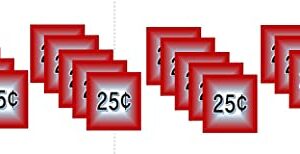 Vending Price Stickers for Candy Machines (20 Pack)