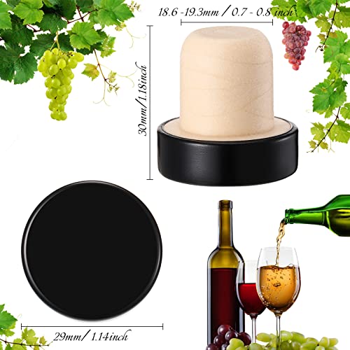 Yookeer T-shaped Stopper Cork Wine Stopper Bottle Stoppers Reusable Wine Bottle Stopper Sealing Plug Bottle Cap for Wine Beer Bottles