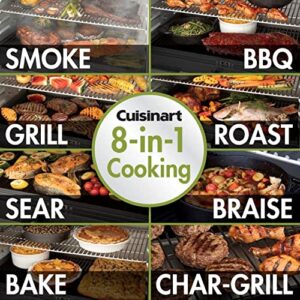 Cuisinart CPG-700 Grill and Smoker, 52"x24.5"x49.3", Deluxe Wood Pellet Grill & Smoker