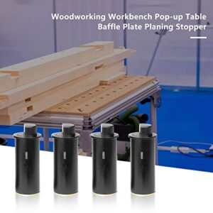 Workbench Stop Dog, 26mm Hole Adjustable Pop-up Bench Dog, Workbench Pop-up Table Baffle Block Desktop Latch, Woodworking Desktop Limit Block Auxiliary Positioning Fixing Tool (4Pcs)