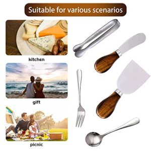 Charcuterie Accessories (20 Pcs), Cheese Spreaders for Charcuterie Board, Mini Serving Spoons, Forks and Mini Serving Tongs - Charcuterie Utensils for Butter, Cheese and Pastry Making