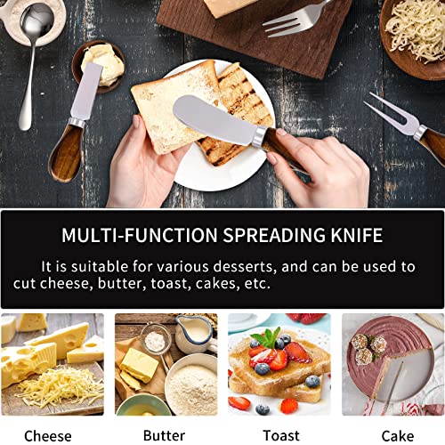 Charcuterie Accessories (20 Pcs), Cheese Spreaders for Charcuterie Board, Mini Serving Spoons, Forks and Mini Serving Tongs - Charcuterie Utensils for Butter, Cheese and Pastry Making