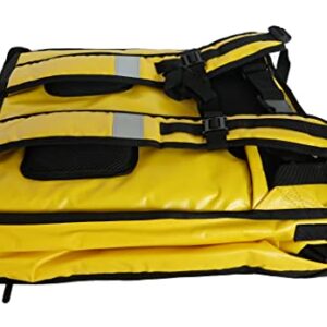 Packir PK-GV: Extendable Food Delivery Rucksacks, Flexible Pizza Takeaway Bags, Delivery Backpacks with Cup Holders,Yellow