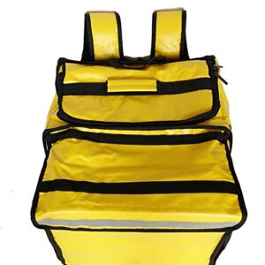 Packir PK-GV: Extendable Food Delivery Rucksacks, Flexible Pizza Takeaway Bags, Delivery Backpacks with Cup Holders,Yellow