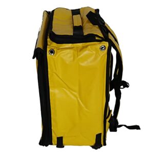 Packir PK-GV: Extendable Food Delivery Rucksacks, Flexible Pizza Takeaway Bags, Delivery Backpacks with Cup Holders,Yellow