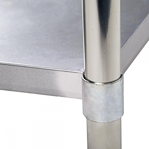 24" x 48" Kitchen Work Table Stainless Steel Table Commercial Work Prep Table Scratch Resistent and Antirust Heavy Duty Metal Table with Adjustable Table Foot for Restaurant, Kitchen