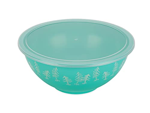 Camco Life is Better at The Campsite Nesting Bowl Set with Lids | Great for On-The-Go Lifestyles | Features (4) Durable Melamine Bowls with (4) Plastic Lids (53451)