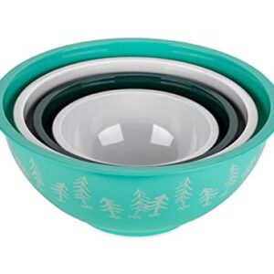 Camco Life is Better at The Campsite Nesting Bowl Set with Lids | Great for On-The-Go Lifestyles | Features (4) Durable Melamine Bowls with (4) Plastic Lids (53451)