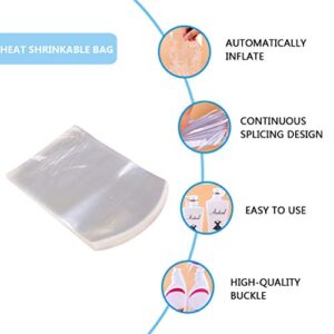 DOITOOL 200 Pcs Shrink Wrap Bags PVC Heat Shrink Film Bags Seal Wrapping Packaging Film Home Kitchen Ustensil Tool
