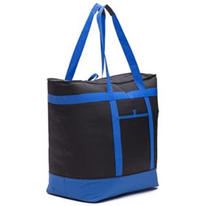 xxx-large insulated cooler bag with hard-bottom. made from heavy duty materials, thick insulation, large sturdy zipper. for shopping, grocery, pizza delivery, family events.