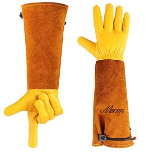 gardening gloves for men & women, rose pruning gloves, adjustable cuff - gardening gloves, garden gifts & tools for gardener (xl)