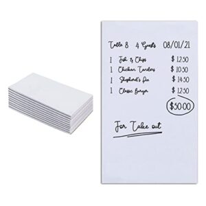 stock your home blank scratch pads (10 pack) - white note pads - memo notepads - small desk scratch paper- 4x6 note paper - guest check book - server note pads for diners - 1,000 total blank sheets