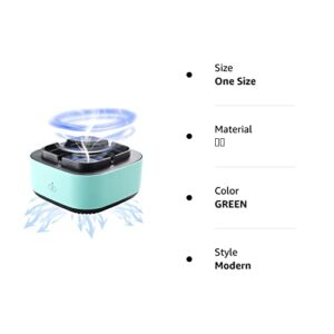 Rumia Smokeless Ashtrays for Cigarettes Indoor,2 in 1 Air Purifier Multifunctional Negative Ion Air Fresher for Home,Office,Outdoor-Green