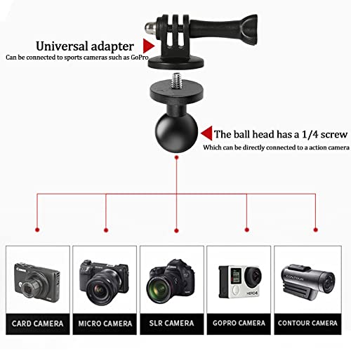 UTV/ATV RZR Action camera mount ​holder 360° Rotaion Camera Mount gopro accessories fit 1.75"-2" Roll Bar and Bars Compatible with All GoPro Models,Such as GoPro Hero 9,8,7,6,5,4,Session,GoPro Max etc