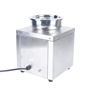 DNYSYSJ Soup Warmer Commercial Food Warmer Electric Sauce Warmer with Removable Pot Insert for Buffet, Restaurant, Party, Adjustable Temp.0-230 ℉ (Style 1)