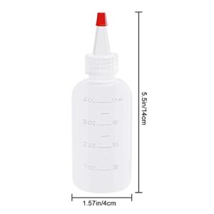 seewavom 10 Pack 4 Ounce Plastic Squeeze Bottles With Caps Plastic Small Dispensing Bottles Crafts, Art, Glue, Kitchen