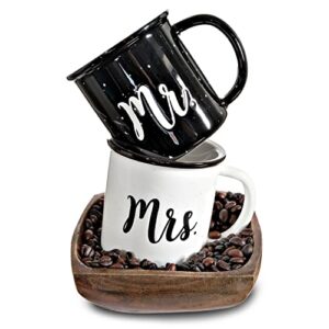 mr and mrs mugs 11 ounce, ceramic campfire coffee mugs, novelty coffee mug, mr and mrs coffee mugs set, unique coffee mugs, mr & mrs mugs, coffee mug mr mrs, couples mugs, mr mrs coffee cups