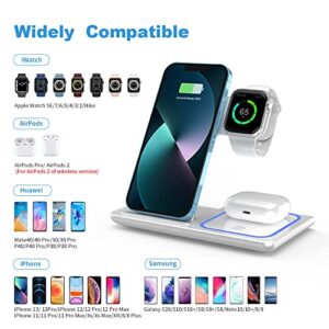 Wireless Charger,ANYLINCON 3 in 1 Charger Station for Apple iPhone/iWatch/Airpods,iPhone 14,13,12,11 (Pro, Pro Max)/XS/XR/XS/X/8(Plus),iWatch 7/6/SE/5/4/3/2,AirPods 3/2/pro