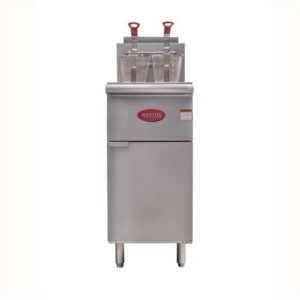 kratos 29y-011 commercial restaurant gas floor fryer - four burners - 50 lb. capacity - natural gas