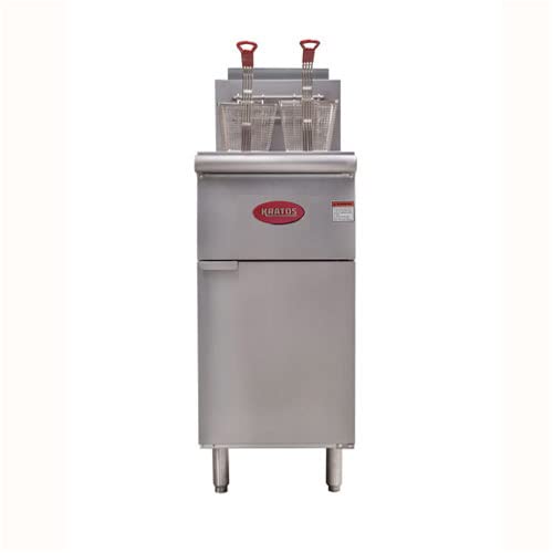 Kratos 29Y-011 Commercial Restaurant Gas Floor Fryer - Four Burners - 50 lb. Capacity - Natural Gas