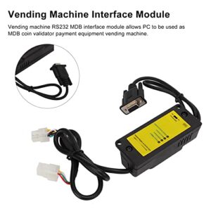 Shanrya PC Interface to MDB Adapter Box, RS232 Adapter Bill Acceptor Computer Serial Port Transfer Box Comes ABS Vending Machine Interface Module Easy to Use for Vending Machine