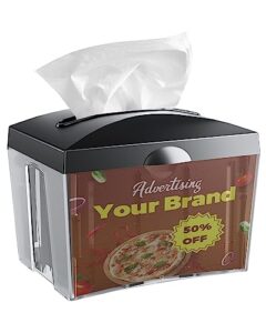 tabletop napkin dispenser, commercial paper napkin dispensers, black, 8" x 6.1" x 6.5", chuangdian