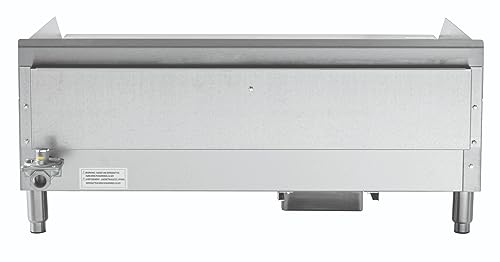 Kratos 29Y-008 36" Commercial Restaurant Gas Countertop Griddle, Thermostatic Controls, 3 Burners, 90,000 BTU Output