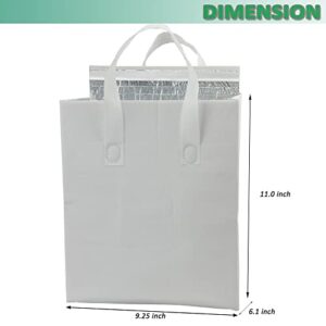 AIVYGDEN Insulated Take Out Bags,Thermal Insulation Food Bag for Coffee,Milky Tea,Take-away Dinner,Fresh Seafood,Cold or Warm Food drive for Restaurant, Retail Store or Picnic/BBQ