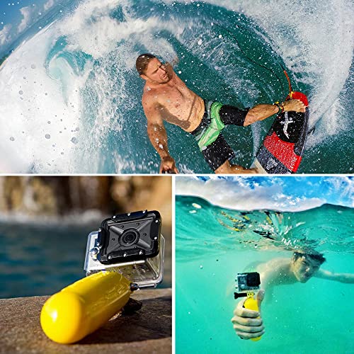 ZLMC 60M Waterproof Case for GoPro Hero 11 10 9 Black, Protective Underwater Dive Housing Shell + Holding Selfie Stick Floating Stick for Go Pro Hero 11 Hero10 Hero9 Action Camera