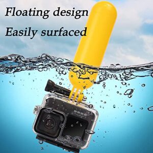 ZLMC 60M Waterproof Case for GoPro Hero 11 10 9 Black, Protective Underwater Dive Housing Shell + Holding Selfie Stick Floating Stick for Go Pro Hero 11 Hero10 Hero9 Action Camera