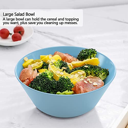 32 Ounce Cereal Bowls, Unbreakable Wheat Straw Fiber Bowl, Lightweight Kitchen Bowls Microwave & Dishwasher Safe BPA Free Bowls, E-Co Friendly Bowls Set for Cereal, Salad,Oatmeal, Soup,Snacks -6 Color