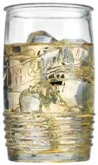 Glaver's Glass Tumbler Drinking Glasses Set of 4 – Genuine Artisan-Made Vintage Italian Original Mason – Elegant 20 Oz Clear Tumbler Glassware Set for Refreshing Drinks, Beverages, Iced Tea.