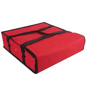 Trail maker Pizza Carrier Insulated Bags Large for Deliveries, Insulated Pizza Carrier Delivery Bag 20x20 Food Bag for Personal and Professional Use (Red)