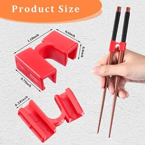 5 Pairs Reusable Chopstick Helpers Practice Chinese Chop Stick Training Chopsticks for Many Age, Kids, Adult, Beginner, Trainers or Learner (Multi Color)