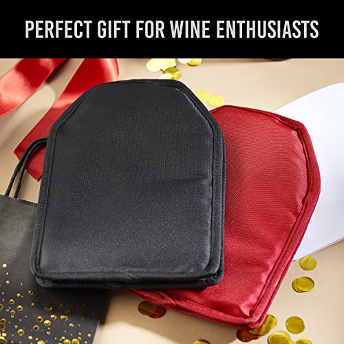The Wine Chiller Wine Cooler Sleeve, High Quality Solid Gel Wine Sleeve, Black