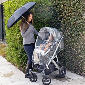 J.L. Childress Deluxe Stroller Rain Cover - Adorable Printed Pattern, Soft Material, Universal Stroller Accessory, Baby Weather Shield and Protection