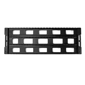 Qwork Antistatic ESD Circulation Rack Shelf, PCB Tray ESD Shelf Circulation Rack, 25 Slot Storage Stand Circuit Board Holder, Plastic, Black, 2 Pack