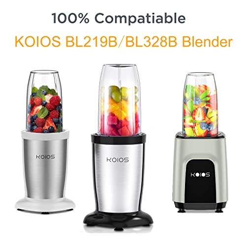 Cross Blades Replacement Compatible with KOIOS Blender BL219B, BL328B 900W With Gaskets Replacement Blender Part