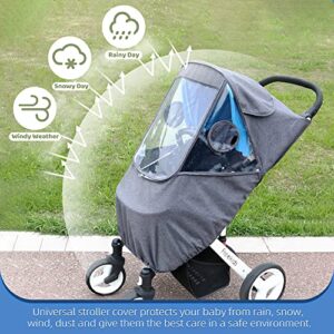 Stroller Rain Cover Windproof Waterproof Universal Stroller Accessory Baby Travel Stroller Weather Shields