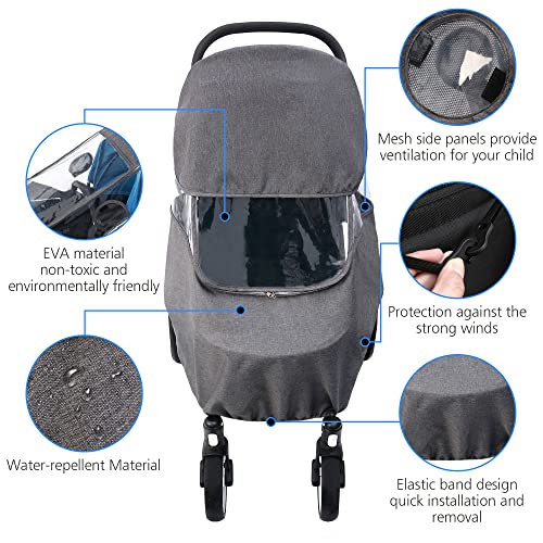 Stroller Rain Cover Windproof Waterproof Universal Stroller Accessory Baby Travel Stroller Weather Shields