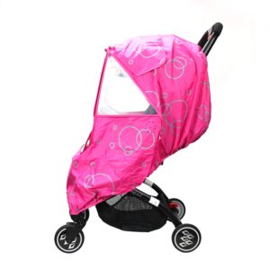 Wonder Living Stroller Rain Cover, Universal Stroller Weather Shield, Waterproof, Windproof Protection, Protect from Dust Snow (Pink)